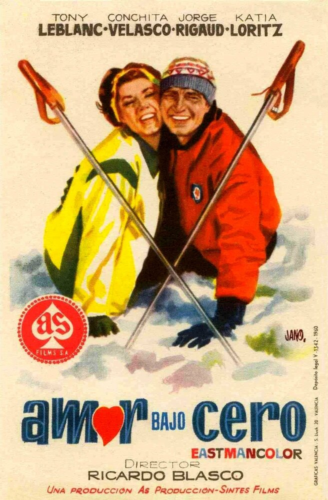 Amor bajo cero (1960) постер