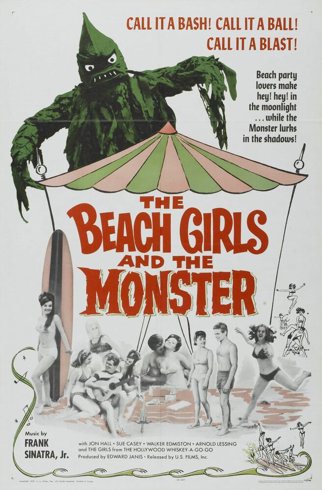 Девочки с пляжа и монстр (1965) постер