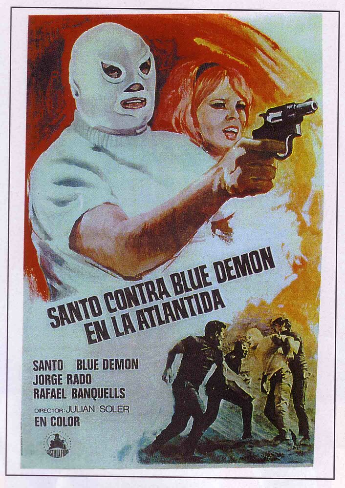 Санто против Синего демона в Атлантиде (1970) постер