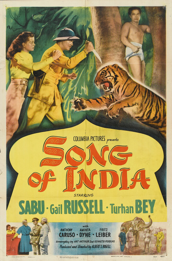 Песня Индии (1949) постер