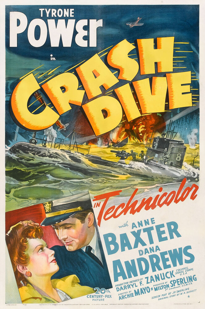 Опасное погружение (1943) постер