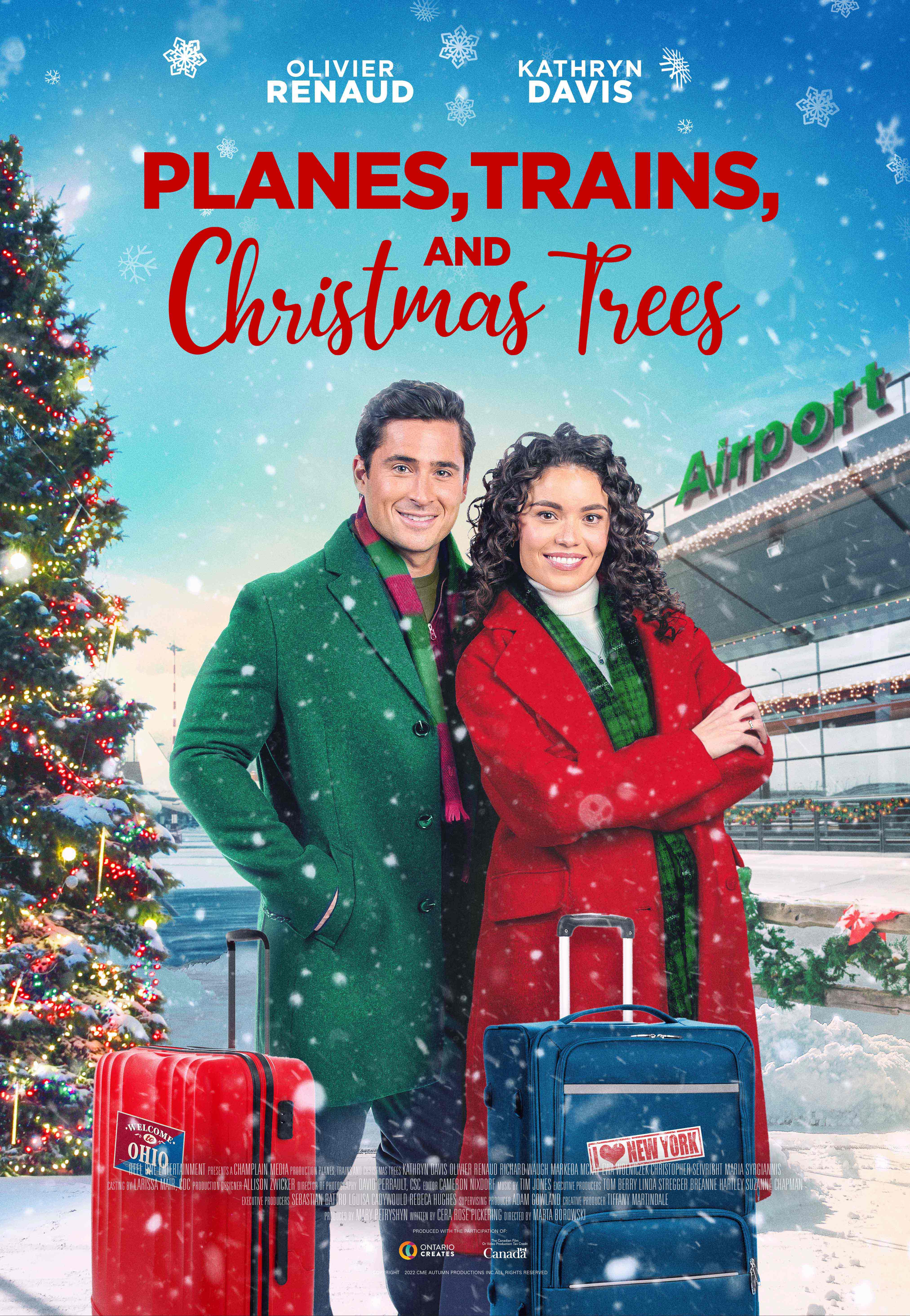 Planes, Trains, and Christmas Trees (2022) постер