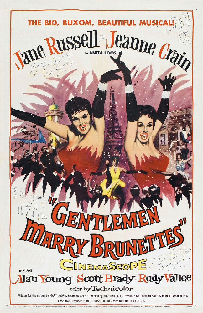 Джентльмены женятся на брюнетках (1955) постер