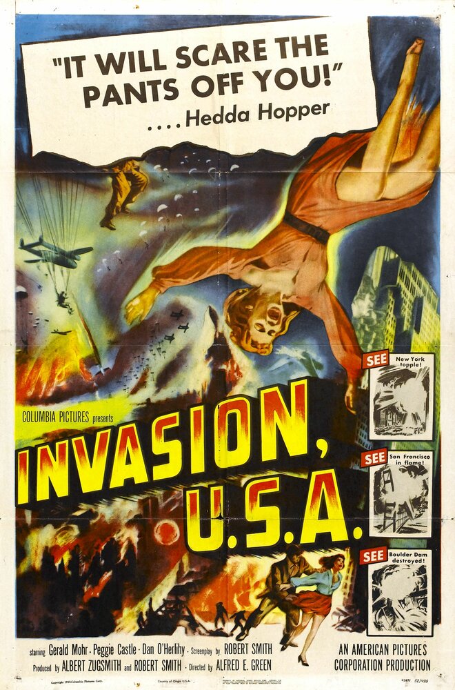 Вторжение в США (1952) постер